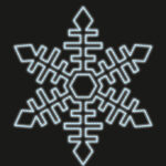 Снежинка световая 150 см