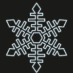 Снежинка световая 150 см