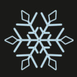 Снежинка световая 150 см