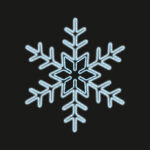 Снежинка световая 75 см