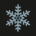 Снежинка световая 75 см